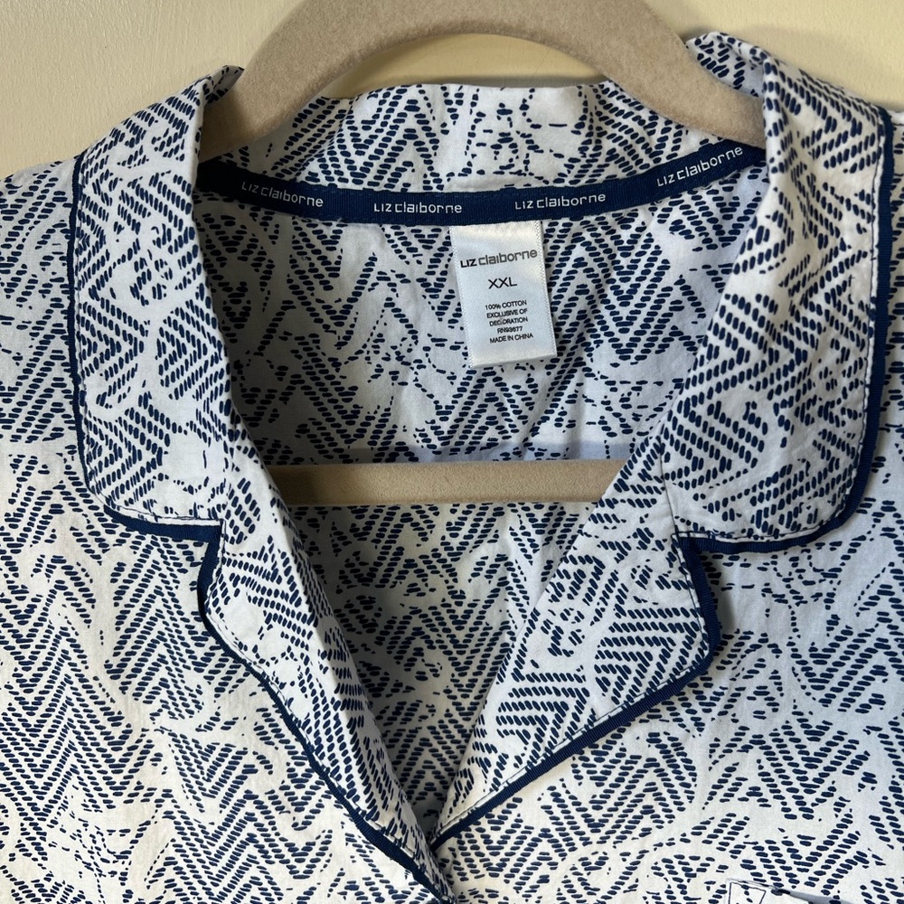 EUC Liz Claiborne 2 Piece Pajama Short Set XXL - Picture 4 of 6